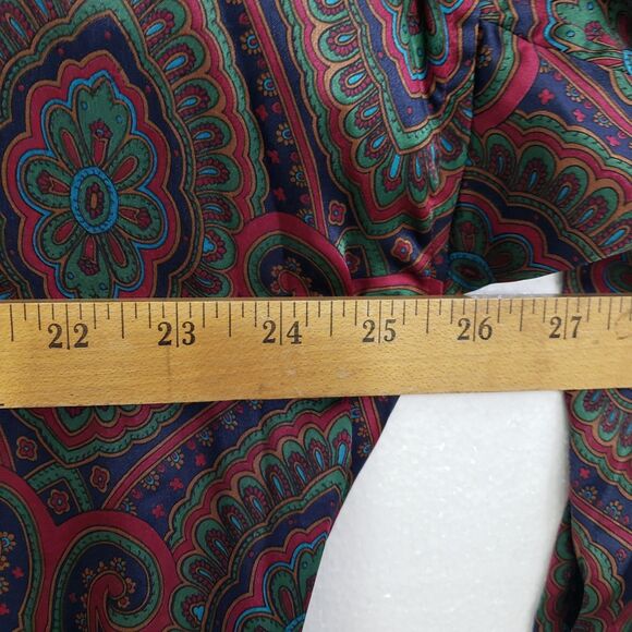 Silk Assets Men's 100% Silk Long Belted Robe, One Size - Picture 4 of 7